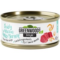 Greenwoods Delight Thunfischfilet mit Shrimps - 24 x 70 g von Greenwoods