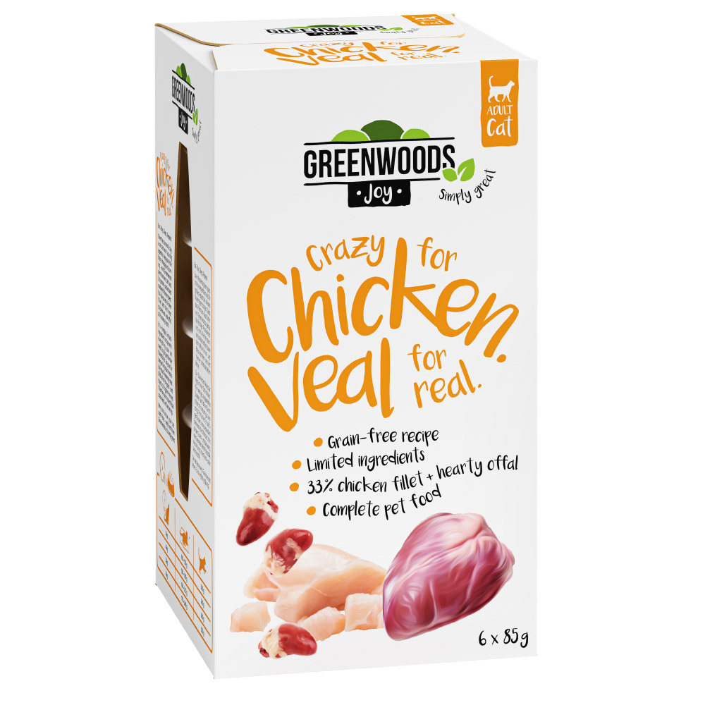 Greenwoods Joy Hühnerfilet mit Kalb 6 x 85 g Greenwoods Joy Hühnerfilet mit Kalb 6 x 85 g von Greenwoods