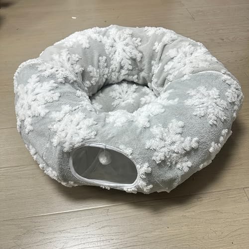 Grelife Katzentunnelbett für Hauskatzen, 2-in-1-Spieltunnel & gemütliches Bett, mit waschbarem Premium-Shu-Samt, rutschfester Boden, abnehmbares Kissen, perfekt für Katzen, Kätzchen, kleine Haustiere Grelife Katzentunnelbett für Hauskatzen, 2-in-1-Spieltunnel & gemütliches Bett, mit waschbarem Premium-Shu-Samt, rutschfester Boden, abnehmbares Kissen, perfekt für Katzen, Kätzchen, kleine Haustiere von Grelife