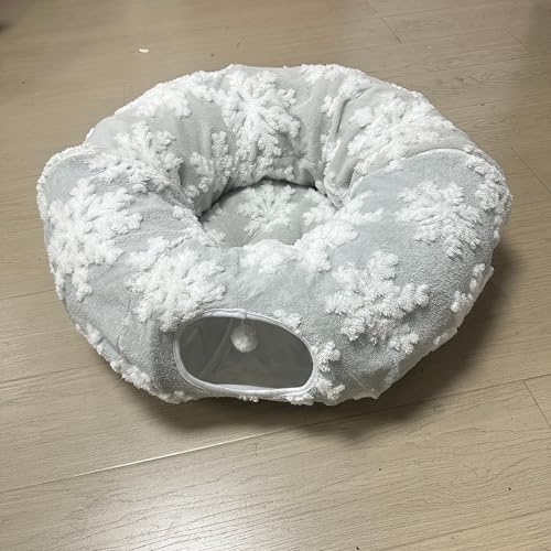 Grelife Katzentunnelbett für Indoor-Katzen, 2-in-1-Spieltunnel & gemütliches Bett, mit waschbarem Premium-Shu-Samt, rutschfester Boden, abnehmbares Kissen, perfekt für Katzen, Kätzchen, kleine Grelife Katzentunnelbett für Indoor-Katzen, 2-in-1-Spieltunnel & gemütliches Bett, mit waschbarem Premium-Shu-Samt, rutschfester Boden, abnehmbares Kissen, perfekt für Katzen, Kätzchen, kleine von Grelife