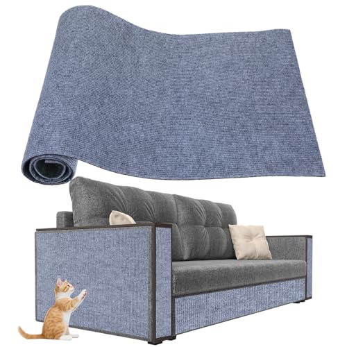 Kratzmatte Katze Selbstklebend 100cmx40cm Katzenkratzmatte für Katzen DIY Zuschneidbare Kratzbrett Katzen Kratzschutz Kratzschutz Sofa Katze Anti-Kratz-Möbelschutz Couch-Schutz für Haustiere von Grevosea