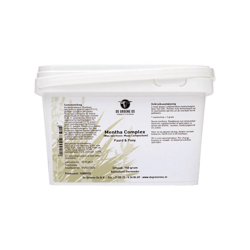 Groene Os Mentha Complex - Pferd / Pony - 750 g von Groene Os