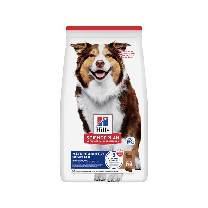 Hill's Science Plan - Medium - Mature Adult 7+ - Lamm & Reis - 6 kg von Groene Os