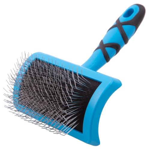 GROOM PROFESSIONAL Amplifier Feste Drahtbürste - Hundebürste - Perfekte Bürste um das Volumen des Hundefells zu Vergrößern und Gleichzeitig Knoten und Verfilzungen - Bürste für zwei Zwecke - Mittel von GROOM PROFESSIONAL
