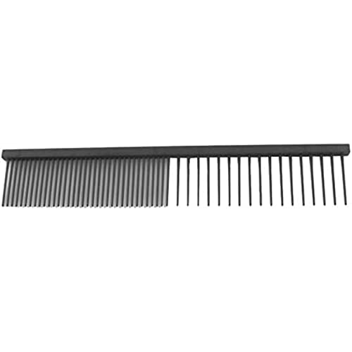 GROOM PROFESSIONAL Anti-Statik-Kamm Fein/Grob 20cm Schwarz - Halb Grob/Halb Fein Gezahnter Kamm für Hunde - Tierhaarkamm - Teflonbeschichtung zur Reduzierung der Statischen Aufladung - 20cm Länge GROOM PROFESSIONAL Anti-Statik-Kamm Fein/Grob 20cm Schwarz - Halb Grob/Halb Fein Gezahnter Kamm für Hunde - Tierhaarkamm - Teflonbeschichtung zur Reduzierung der Statischen Aufladung - 20cm Länge von GROOM PROFESSIONAL