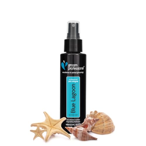 GROOM PROFESSIONAL Blue Lagoon Pet Cologne, hervorragende Tierpflege, Hundeköln mit frischem Aroma, ideal für den Einsatz zwischen den Wäschen, hergestellt in Großbritannien, 100 ml GROOM PROFESSIONAL Blue Lagoon Pet Cologne, hervorragende Tierpflege, Hundeköln mit frischem Aroma, ideal für den Einsatz zwischen den Wäschen, hergestellt in Großbritannien, 100 ml von GROOM PROFESSIONAL