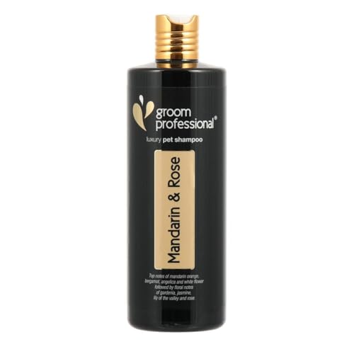 GROOM PROFESSIONAL Exclusive Mandarin & Rose Hundeshampoo - Hundeshampoo Gegen Geruch - Luxuriöses Duftshampoo für Hunde - Macht das Fell Weich & Glänzend - Reinigt Tief - Fruchtiger Duft, 450ml GROOM PROFESSIONAL Exclusive Mandarin & Rose Hundeshampoo - Hundeshampoo Gegen Geruch - Luxuriöses Duftshampoo für Hunde - Macht das Fell Weich & Glänzend - Reinigt Tief - Fruchtiger Duft, 450ml von GROOM PROFESSIONAL