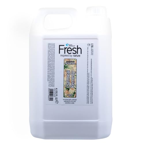 GROOM PROFESSIONAL Fresh Oatmeal Remedy Hundeshampoo Sensitiv - Natürliches Hundeshampoo für Empfindliche Haut - Lindert Hautirritationen - Hypoallergenes Shampoo - Reinigt & Beruhigt, 4 Liter GROOM PROFESSIONAL Fresh Oatmeal Remedy Hundeshampoo Sensitiv - Natürliches Hundeshampoo für Empfindliche Haut - Lindert Hautirritationen - Hypoallergenes Shampoo - Reinigt & Beruhigt, 4 Liter von GROOM PROFESSIONAL
