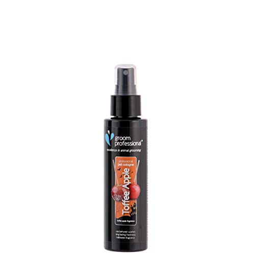 GROOM PROFESSIONAL Halloween Toffee Apple Hundeparfüm - Hundeparfüm-Spray - Frisches Duftspray für Hunde Gegen Geruch - Duft von gezuckerten Äpfeln und Toffee - Langanhaltender Duft, 100ml GROOM PROFESSIONAL Halloween Toffee Apple Hundeparfüm - Hundeparfüm-Spray - Frisches Duftspray für Hunde Gegen Geruch - Duft von gezuckerten Äpfeln und Toffee - Langanhaltender Duft, 100ml von GROOM PROFESSIONAL
