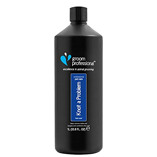 GROOM PROFESSIONAL Knot A Problem Entwirrungsspray für Hunde - Hunde-Entwirrungsspray für verfilztes Fell - Löst Knoten & Verfilzungen - Hilft, Verfilzungen zu Entfernen - Verleiht Glanz, 500ml GROOM PROFESSIONAL Knot A Problem Entwirrungsspray für Hunde - Hunde-Entwirrungsspray für verfilztes Fell - Löst Knoten & Verfilzungen - Hilft, Verfilzungen zu Entfernen - Verleiht Glanz, 500ml von GROOM PROFESSIONAL