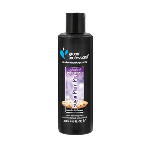 GROOM PROFESSIONAL Sugar Plumb Pie Hundeshampoo - Hundeshampoo Gegen Geruch - Tiefenreinigendes Shampoo - Reinigt & entfernt Gerüche - Für Weiches Fell - Zuckerpflaumenkuchen-Duft, 250ml GROOM PROFESSIONAL Sugar Plumb Pie Hundeshampoo - Hundeshampoo Gegen Geruch - Tiefenreinigendes Shampoo - Reinigt & entfernt Gerüche - Für Weiches Fell - Zuckerpflaumenkuchen-Duft, 250ml von GROOM PROFESSIONAL