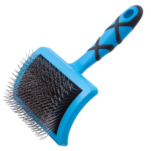 GROOM PROFESSIONAL Amplifier Feste Drahtbürste - Hundebürste - Perfekte Bürste um das Volumen des Hundefells zu Vergrößern und Gleichzeitig Knoten und Verfilzungen - Bürste für zwei Zwecke - Groß von GROOM PROFESSIONAL