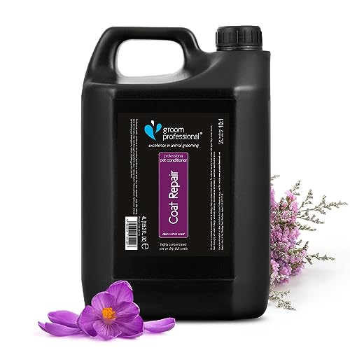 Groom Professional Coat Repair Conditioner - Pflegespülung für Hunde - Reparierende Conditioner für Hunde mit Geschädigtem Haar - Perfekt für Trockene & Juckende Haut - Macht das Fell Weich, 4 Liter von Groom Professional