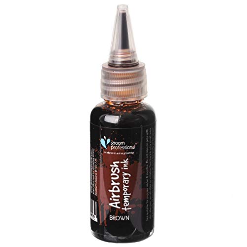 GROOM PROFESSIONAL Creative Airbrush Temporäre Tinte, 30 ml, braun von GROOM PROFESSIONAL