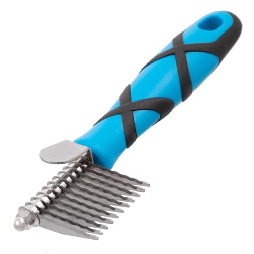 Groom Professional Dematting Pet Comb with Thumb Rest, Excellence in Animal Grooming, Professional Quality Dematting Comb, Cuts Through Matts with Ease, Ergonomic Handle, Small von Groom Professional
