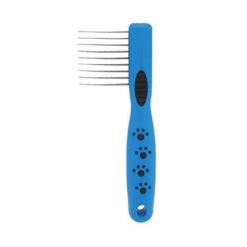 GROOM PROFESSIONAL Entfilzungskamm mit 9 Klingen - Professionelle Kammharke - Lange Robuste Zähne Helfen, Verfilzungen Mühelos zu Durchbrechen - Ergonomischer Griff für Mehr Komfort von GROOM PROFESSIONAL