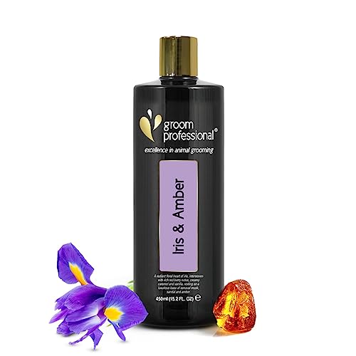 GROOM PROFESSIONAL Exclusive Iris & Amber Hundeshampoo - Hundeshampoo Gegen Geruch - Luxuriöses Duftshampoo für Hunde - Macht das Fell Weich & Glänzend - Reinigt Tief - Moschusduft, 450ml GROOM PROFESSIONAL Exclusive Iris & Amber Hundeshampoo - Hundeshampoo Gegen Geruch - Luxuriöses Duftshampoo für Hunde - Macht das Fell Weich & Glänzend - Reinigt Tief - Moschusduft, 450ml von GROOM PROFESSIONAL