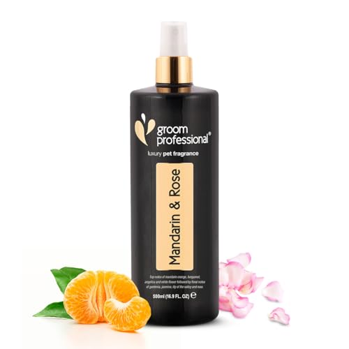 Groom Professional Exclusive Mandarin & Rose Haustier-Parfüm, Exzellenz in Sachen Haustierpflege, Hundeparfüm mit blumigen Noten, ideal für die Anwendung zwischen den Waschgängen, Made in The UK, von Groom Professional