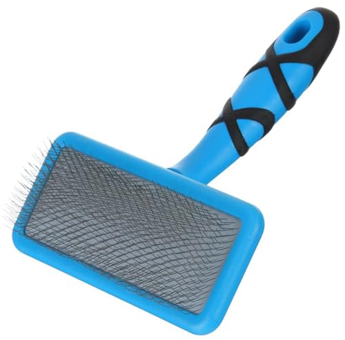 Groom Professional Flat Slicker Brush, Excellence in Animal Grooming, Flat Backed Soft Slicker Brush, Helps to Avoid Coat Breakages and Damage, Perfect for Soft Coats, Size - Medium von Groom Professional