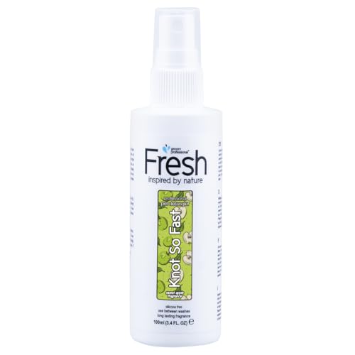 GROOM PROFESSIONAL Fresh Knot So Fast Entwirrungsspray für Hunde - Hunde-Entwirrungsspray für Verfilztes Fell - Einfaches und Sanftes Entwirren - Glattes & Glänzendes Fell - Natürliche Formel, 100ml GROOM PROFESSIONAL Fresh Knot So Fast Entwirrungsspray für Hunde - Hunde-Entwirrungsspray für Verfilztes Fell - Einfaches und Sanftes Entwirren - Glattes & Glänzendes Fell - Natürliche Formel, 100ml von GROOM PROFESSIONAL