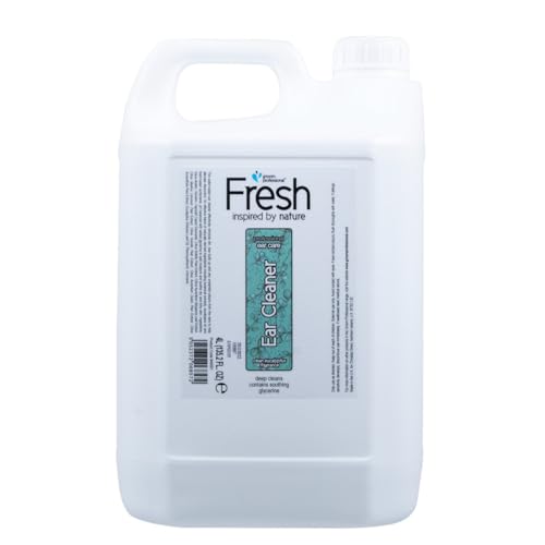 GROOM PROFESSIONAL Fresh Ohrenreinigungsmittel für Hunde - Ohrwaschlösung für Hunde - Sanfte Ohrenpflege - Effektive Ohrreinigung - Natürliche Inhaltsstoffe - Hält die Ohren Frisch & Sauber, 4 Liter von GROOM PROFESSIONAL