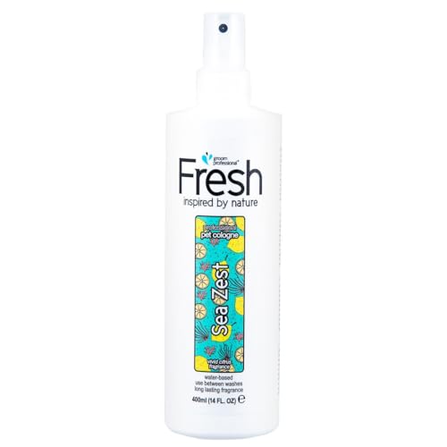 GROOM PROFESSIONAL FRESH Sea Zest Hundeparfüm - Hundeparfüm-Spray - Frisches Duftspray für Hunde Gegen Geruch - Frischer Meeresbrise-Duft - Lang anhaltender Duft - Erfrischender Duft, 400ml GROOM PROFESSIONAL FRESH Sea Zest Hundeparfüm - Hundeparfüm-Spray - Frisches Duftspray für Hunde Gegen Geruch - Frischer Meeresbrise-Duft - Lang anhaltender Duft - Erfrischender Duft, 400ml von GROOM PROFESSIONAL
