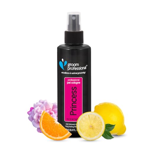 Groom Professional Princess Haustier-Parfüm, Exzellenz in der Tierpflege, Hundeparfüm mit unwiderstehlich süßem Geruch, enthält Kamille zur Beruhigung der Haut, hergestellt in Großbritannien, 200ml Groom Professional Princess Haustier-Parfüm, Exzellenz in der Tierpflege, Hundeparfüm mit unwiderstehlich süßem Geruch, enthält Kamille zur Beruhigung der Haut, hergestellt in Großbritannien, 200ml von GROOM PROFESSIONAL