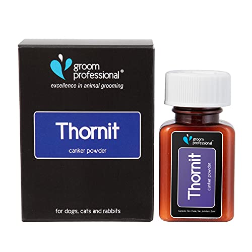 GROOM PROFESSIONAL Thornit Ear Powder, Designed to Combat Ear Mites in Pets, Ease Itchy Ears and Scratching, Easy Application, for Dogs, Cats and Small Pets, Small 20g von GROOM PROFESSIONAL