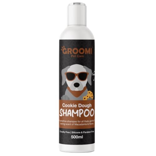 GROOMI Cookie Dough Hunde-Shampoo, 500 ml, unwiderstehlich süße Fellpflege für alle Rassen, pflegende vegane Formel, professionelles Haustier-Shampoo und Conditioner, erfrischender und langanhaltender GROOMI Cookie Dough Hunde-Shampoo, 500 ml, unwiderstehlich süße Fellpflege für alle Rassen, pflegende vegane Formel, professionelles Haustier-Shampoo und Conditioner, erfrischender und langanhaltender von Groomi