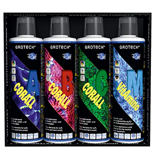 Grotech Coral Care Set - Corall A,B,C + VitAmino M je 500ml Set von Grotech