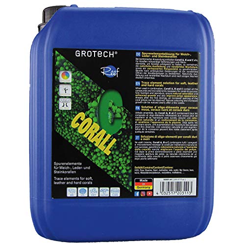 Grotech Corall C 5000 ml - Spurenelementelösung für Weich-, Leder- und Steinkorallen (LPS, SPS) von Grotech