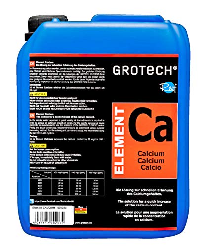 Grotech Element Calcium 5000 ml - Zur Erhöhung des Calciumgehaltes im Meerwasser - Aquarium von Grotech