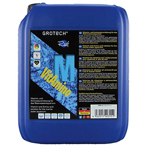 Grotech VitAmino M 5000 ml - Vitamin- und Aminosäurenlösung für das Meerwasseraquarium von Grotech