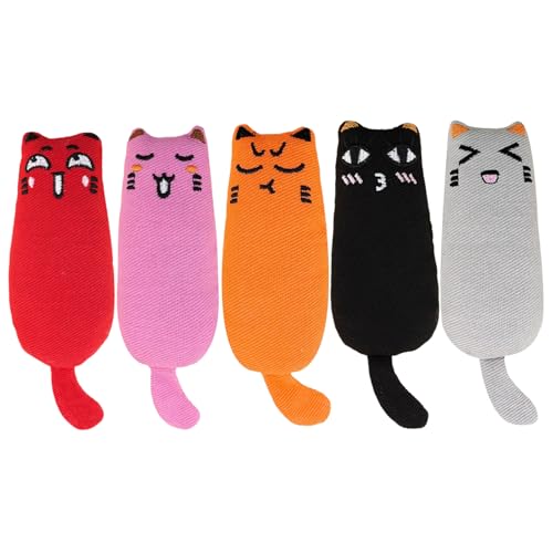 Catnip -Spielzeug für Katzen, 5pcs Katzenministerspielzeug Bissfestes Katzenminister Spielzeug für Katzen Interactive Cat Kicker Spielzeugzahn -Reinigung Katze Spielzeug Cartoon Mouse Cat Plüschspiel Catnip -Spielzeug für Katzen, 5pcs Katzenministerspielzeug Bissfestes Katzenminister Spielzeug für Katzen Interactive Cat Kicker Spielzeugzahn -Reinigung Katze Spielzeug Cartoon Mouse Cat Plüschspiel von Grtheenumb