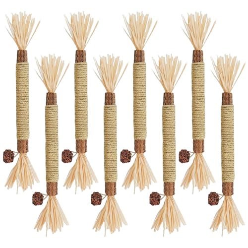 Grtheenumb Katzenspielzeug, 8pcs Katze Kaustock 8, 66 Zoll verdicken Natrual sicheres interaktives lustiges Gras -Kinderstock für Innenhüter Grtheenumb Katzenspielzeug, 8pcs Katze Kaustock 8, 66 Zoll verdicken Natrual sicheres interaktives lustiges Gras -Kinderstock für Innenhüter von Grtheenumb