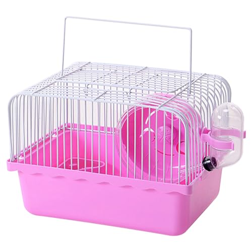 Grtheenumb Meerschweinchenkäfige, Hamsterkäfig, kleine Meerschweinchenkäfige mit Stiller Laufrad, Wasserflasche und Accessoires für Haustierspielzeug von Grtheenumb