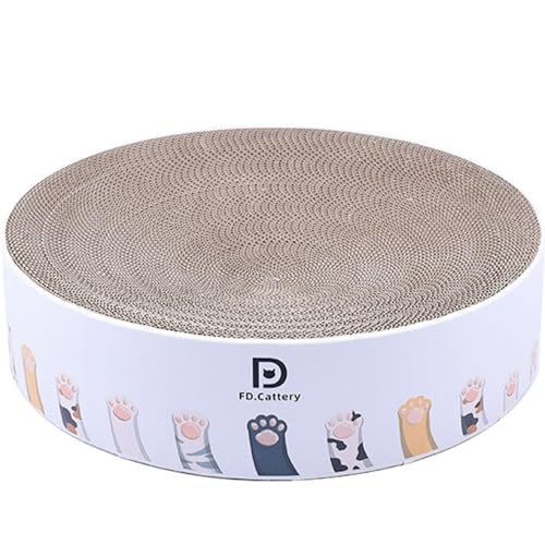 Katzenkratzer, Katzenkratzbett 2 in 1 Pappkatkatze Kratzplatte, 14x3 Schüssel Runde Katzenkratzer Dampproof robuste Kratzfeste einfache Baugruppe Katzenkratzer für Katzen Katzenkratzer, Katzenkratzbett 2 in 1 Pappkatkatze Kratzplatte, 14x3 Schüssel Runde Katzenkratzer Dampproof robuste Kratzfeste einfache Baugruppe Katzenkratzer für Katzen von Grtheenumb