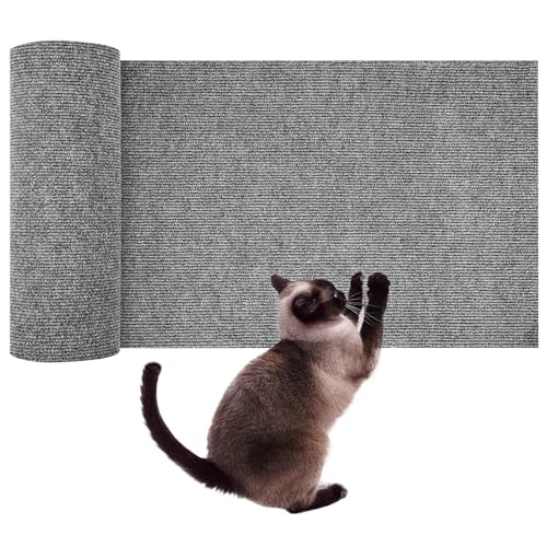Katzenkratzermatte Trimmbares Klettern Katzenkratzer Selbstklebender Wandkratzer für Baumregale Couch Möbelschutz hellgrau 78, 7 * 15, 8inchcat Kratzmatte Katzenkratzermatte Trimmbares Klettern Katzenkratzer Selbstklebender Wandkratzer für Baumregale Couch Möbelschutz hellgrau 78, 7 * 15, 8inchcat Kratzmatte von Grtheenumb