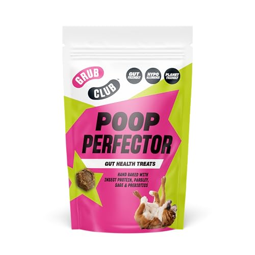 Insect Protein Superfood Hundeleckerlis für Verdauung & empfindlichen Magen - Getreidefrei, proteinreich und planetenfreundlich - Poop Perfector (1 x 100g) - GRUB CLUB von Grub Club