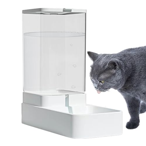 Gruwkue Futterautomaten für Katzen,Katzenfutterspender | Gravity Auto Wasserfutter-Haustierfutterautomat - 3,8 l Futterspender für Hunde und Katzen, Wasserspender, Schwerkraft-Futterspender von Gruwkue