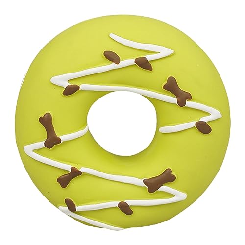 Gruwkue Hunde-Donut-Spielzeug, Hunde-Donut-Spielzeug Mit Quietschern, Weiches Haustierspielzeug Für Welpen, Langlebiges Hundespielzeug Zum Trainieren Der Kaufähigkeit Und Zur Linderung Von Langeweile von Gruwkue
