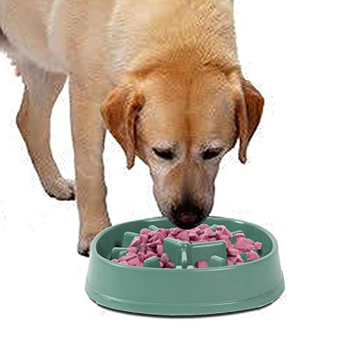Gruwkue Slow Feeding Hundenapf,Hundefutternapf Langsamer Futternapf - Anti-Schluck-Napf für langsamere Nahrung für Haustiere, stoppt das Aufblähen und verhindert das Ersticken von Gruwkue