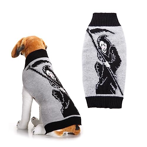 Haustier Hund Pullover hohe Elastizität warm Halloween Pullover für kleine mittlere und große Hunde gestrickt Pullover (M) von GsLxx