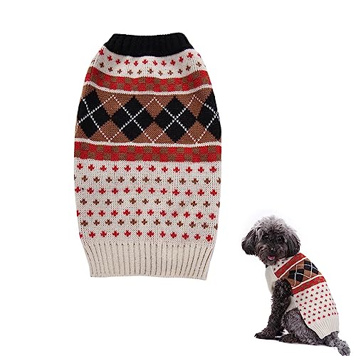 Hund Turtleneck Pullover für kleine Hunde Haustier Winter Kleidung Pullover Pullover (2XL) von GsLxx