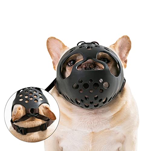 Maulkorb mit kurzer Schnauze-Französische Bulldogge-verstellbar-Anti-Biss, Anti-Bell von GsLxx