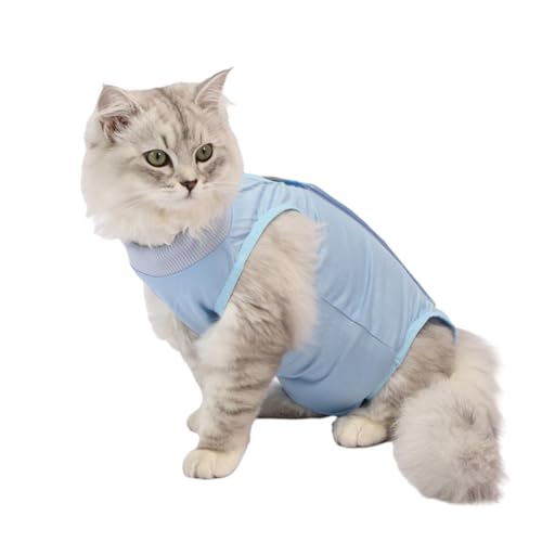 Professionelle Kleidung zur Heilung von Bauchwunden oder Hautkrankheiten bei Katzen, einteilige Pyjamas für kleine und mittelgroße Katzen von GsLxx