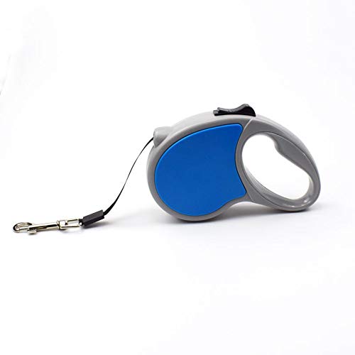 Gshy Einziehbare Hundeleine Teleskopisches automatisches Zugseil Zubehör für Haustiere 5m Rolle (Blau) von Gshy
