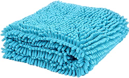 Gshy Handtuch für Hunde, super saugfähig, Bademantel für Haustiere, schnell trocknend, waschbar, Bademantel für Hunde (blau) von Gshy
