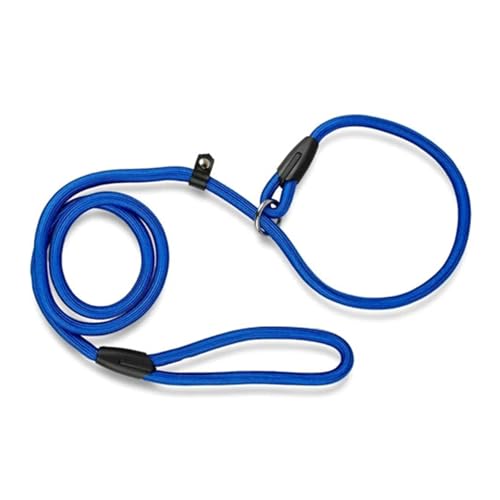 Haustierhalsbänder Nylon-Hundeleine, verstellbare Trainingsleine in P-Form(Blue,XS) von GsvUbd
