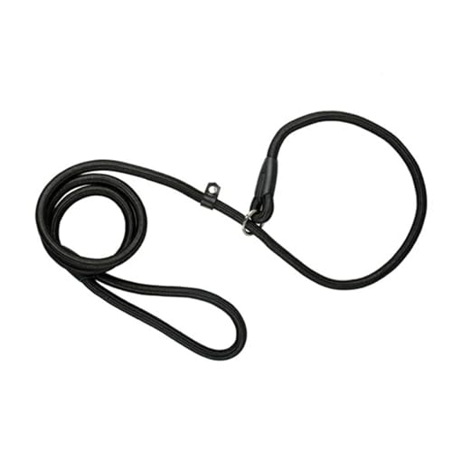 Haustierhalsbänder Nylon-Hundeleine, verstellbare Trainingsleine in P-Form(Noir,M) von GsvUbd